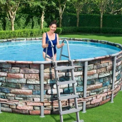 Piscine Tubulaire Bestway Power Steel Stone Ronde 4,27 X 1,22 M -Lafumaei Boutique piscine tubulaire bestway steel stone ronde 427 x 122 cm 4 1