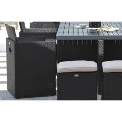 Salon De Jardin DCB Encastrable - Plateau En Aluminium, 10 Personnes -Lafumaei Boutique pvc 10 alu n 04 min