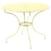 Table De Jardin 5 Personnes FERMOB Opéra + Ø 96 Cm - Citron Givré