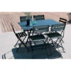 Salon De Jardin Fermob Cargo 128 X 90 Cm Bleu Acapulco, 6 Personnes
